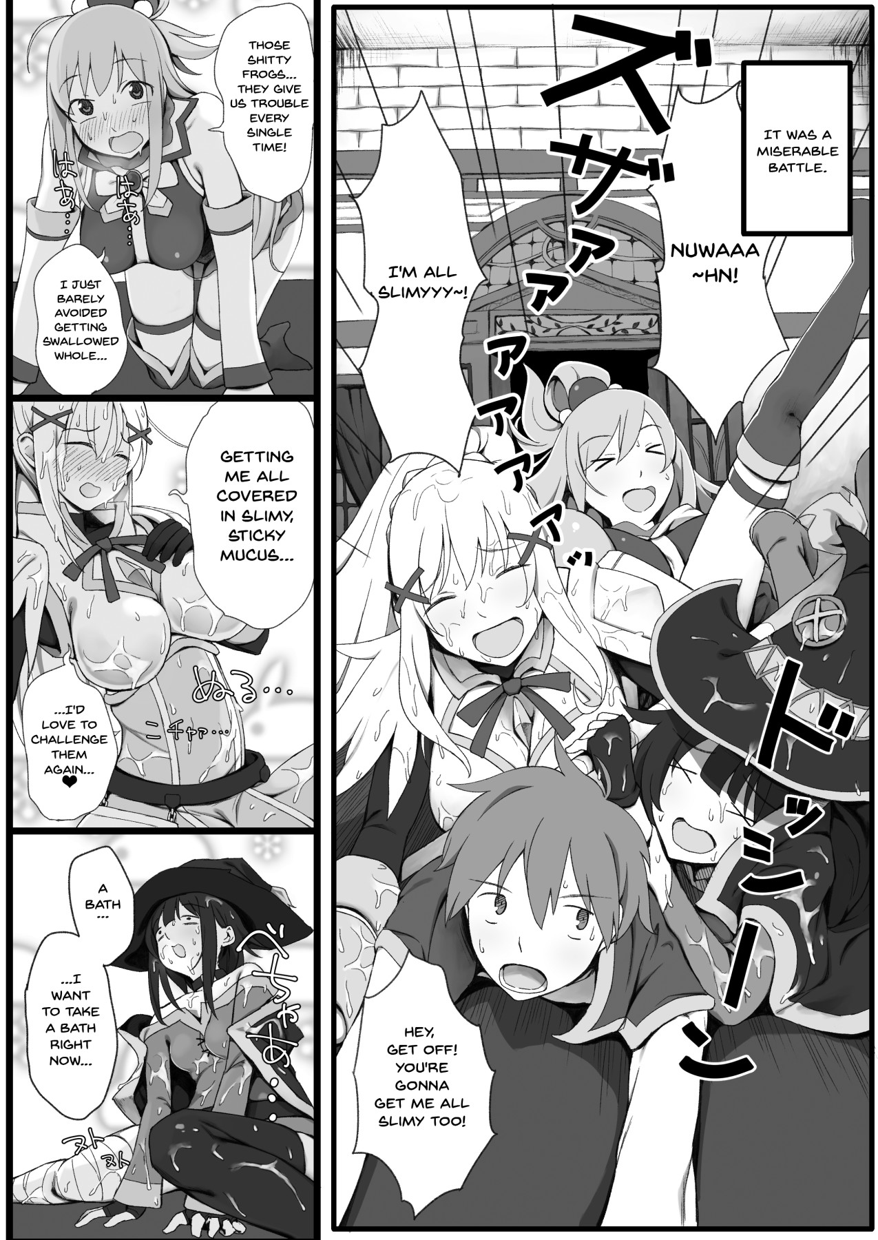 Hentai Manga Comic-A Wonderful Blessing On This World Where a Neet Is Transported To Another World Where He Gets To Secretly Have Sex With His Party Members-Chapter 1-3